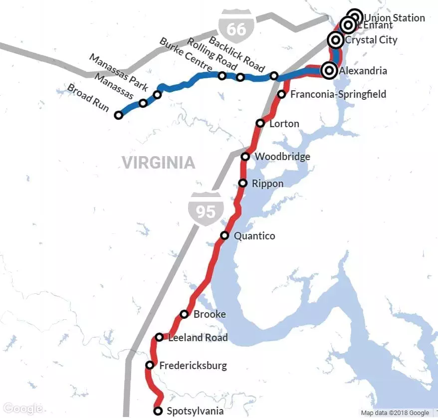 vre map